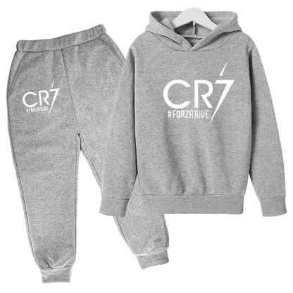 2 tlg-Jogging Set CR7 Jogging Hose mit langarmigem Hoodie