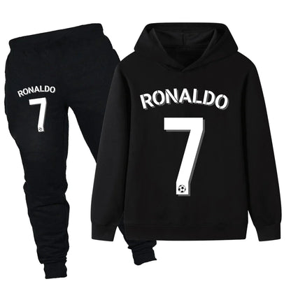 CR7 bedrucktes 2tlg- Set Jogginghose mit Kaputzenhoodie