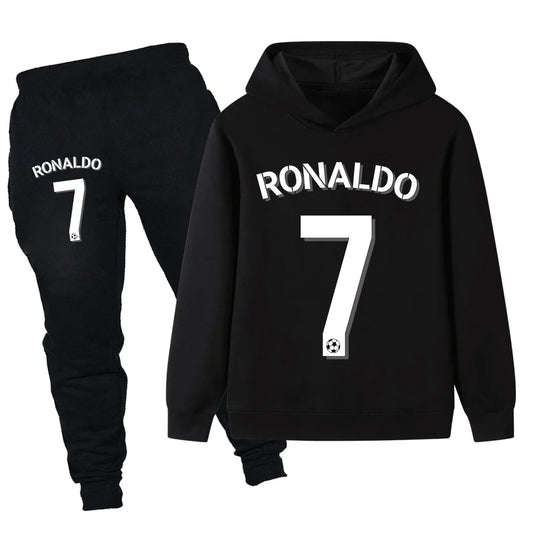 CR7 bedrucktes 2tlg- Set Jogginghose mit Kaputzenhoodie