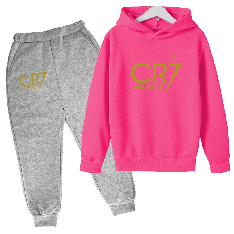 2 tlg-Jogging Set CR7 Jogging Hose mit langarmigem Hoodie