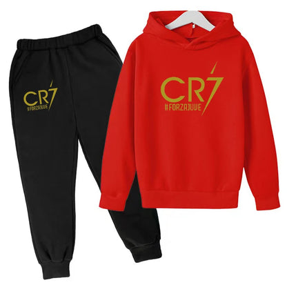 2 tlg-Jogging Set CR7 Jogging Hose mit langarmigem Hoodie