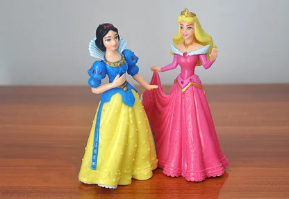 5Pcs/Set Disney Prinzessin Figur; Schneewittchen, Cinderella, Belle, Aurora,Tiana; Spielfiguren kompakt und trendig
