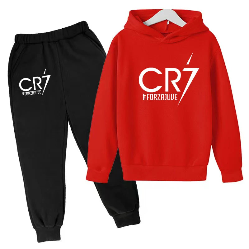2 tlg-Jogging Set CR7 Jogging Hose mit langarmigem Hoodie