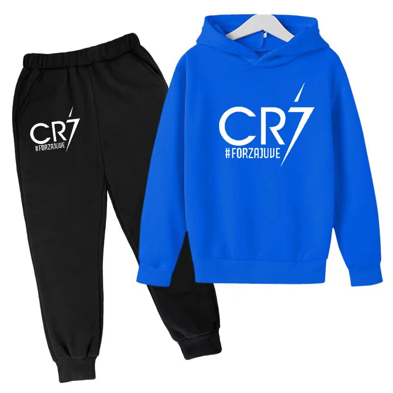 2 tlg-Jogging Set CR7 Jogging Hose mit langarmigem Hoodie